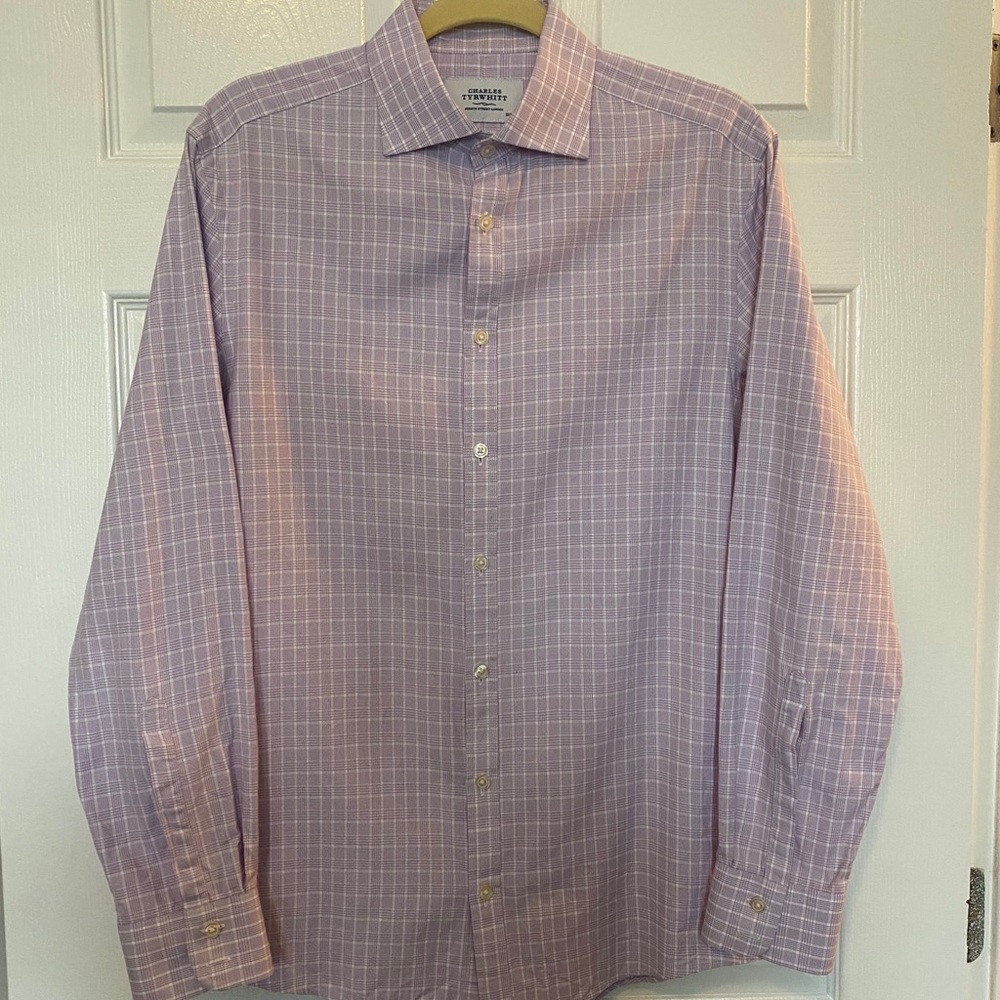 Charles Tyrwhitt Pink Check Dress Shirt